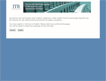 Tablet Screenshot of itb-test.de